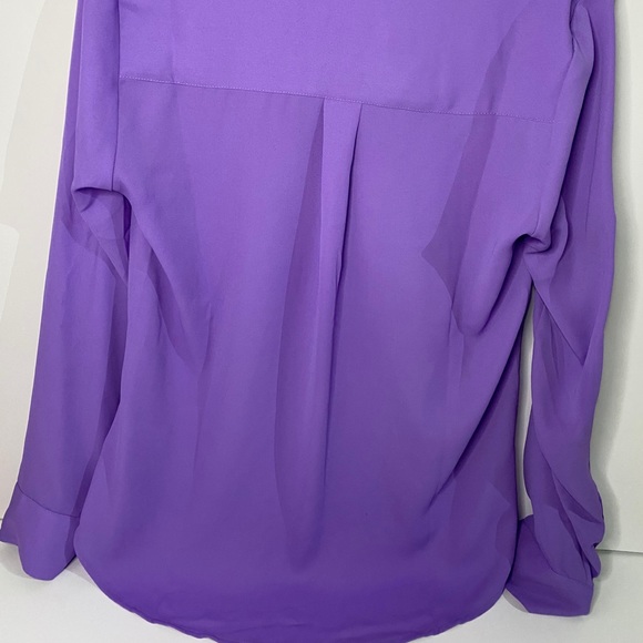 Purple button up blouse - Picture 4 of 6